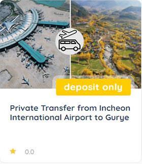 From Incheon International Airport to Gurye Private Transfer